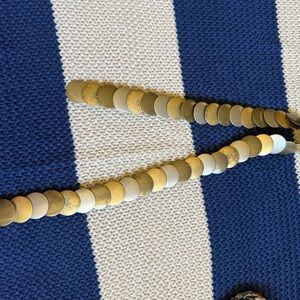 Vintage Gold Tone Fish Scale Stretch Belt Boho Hippie Style